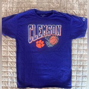 Clemson Purple Basketball Graphic Tee, size medium, youth 16-18